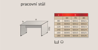 Kancelářský nábytek VLABO OFFICE Select - pracovní stůl