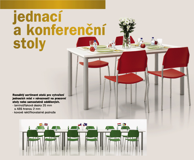 Kancelářský nábytek Vlabo Office - jednací a konferenční stoly