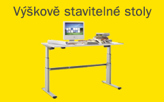 Kancelářský nábytek Vlabo - výškově stavitelné stoly